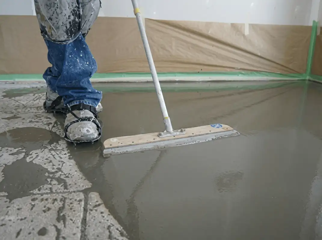 Uneven floor being professionally repaired in Chula Vista, CA